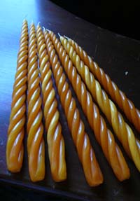 蜜蝋キャンドル スパイラル 蜜蝋キャンドル